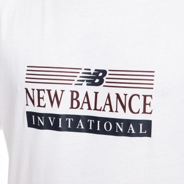 NB STACKED TEE BLANC