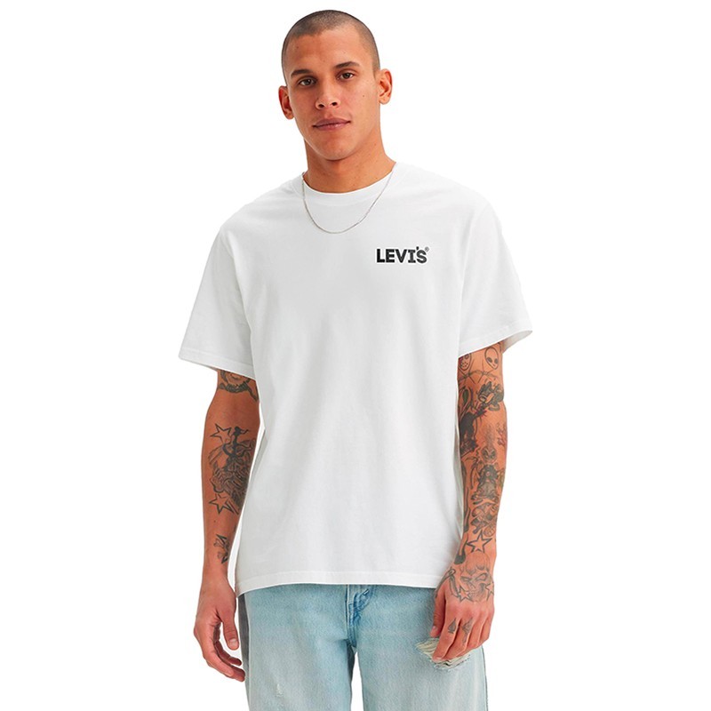 SS RELAXED FIT TEE WHITE SS RELAXED FIT TEE WHITE