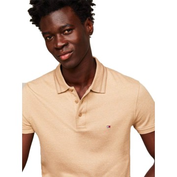 PRETWIST MOULINE SLIM FIT POLO