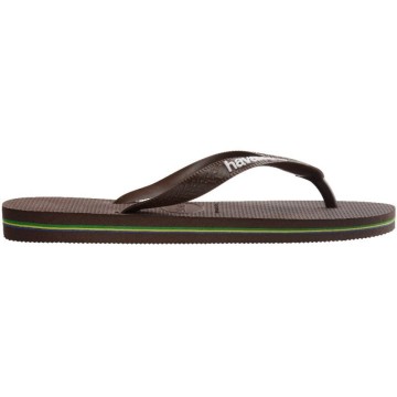 Brasil Logo Dark Brown / White