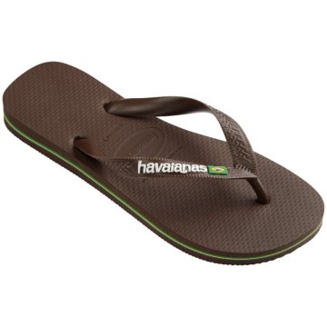 Brasil Logo Dark Brown / White