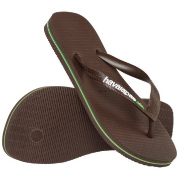 Brasil Logo Dark Brown / White