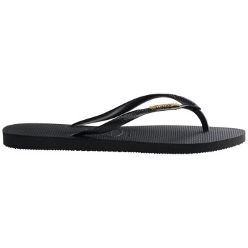 Slim Logo Metallic Black/Golden