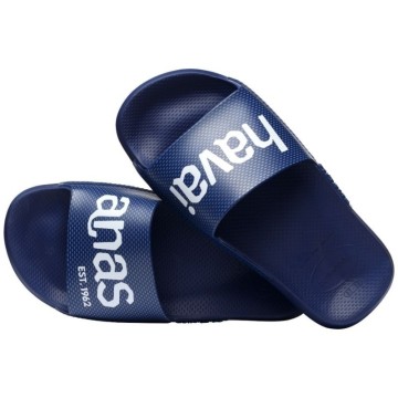SLIDE CLASSIC LOGOMANIA NAVY BLUE