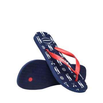 TOP NAUTICAL NAVY/RED RUBY