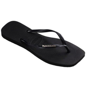 SLIM SQUARE LOGO METALLIC BLACK/SILVER
