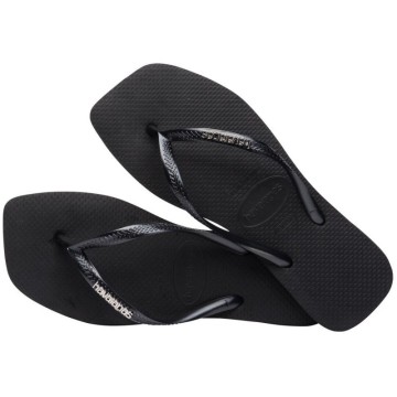 SLIM SQUARE LOGO METALLIC BLACK/SILVER